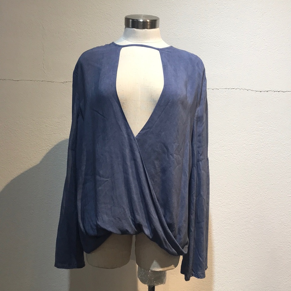 Blue long sleeve shirt